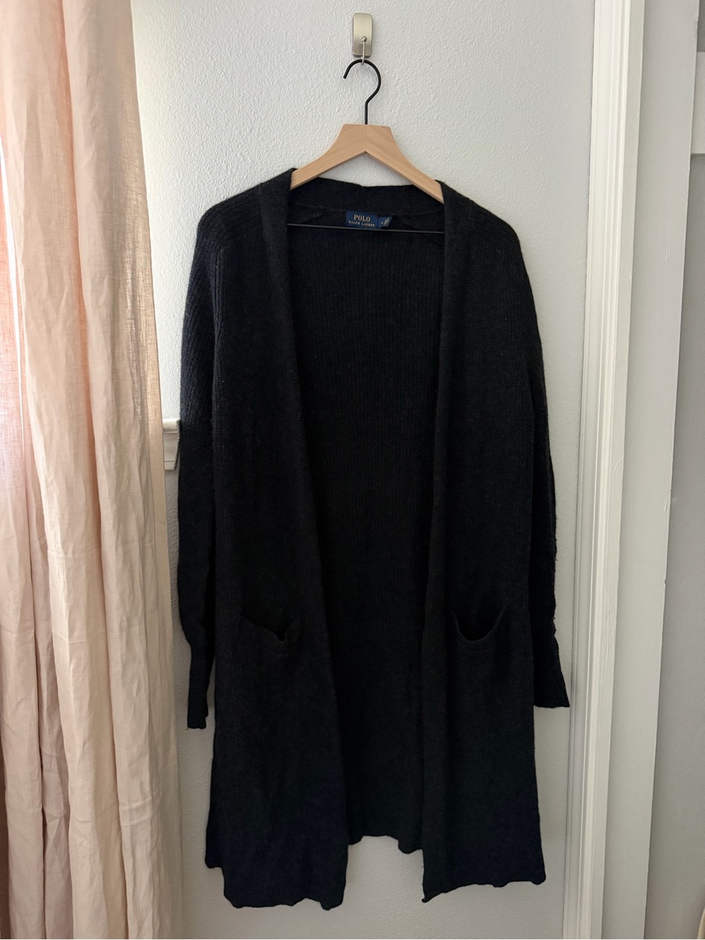 Polo Ralph Lauren Black Wool Cardigan